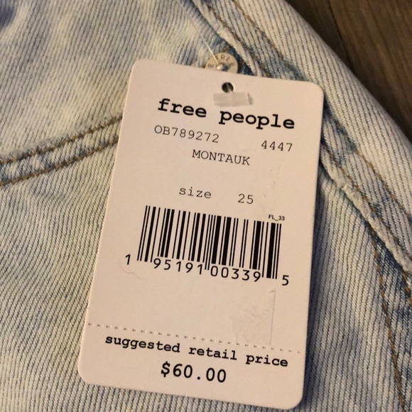 Free People NWT Jean skirt🔥🔥🔥🔥😍😍 - Picture 9 of 12